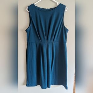 Merona Teal Pleated Dress